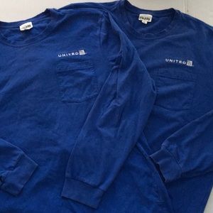 United Airlines long sleeve Cintas shirt. Lot of 2.